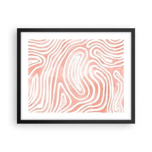 Poster in black frame - In a Coral Maze - 50x40 cm