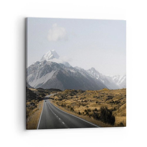 Canvas picture - Road to the Heart of the Mountains - 70x70 cm