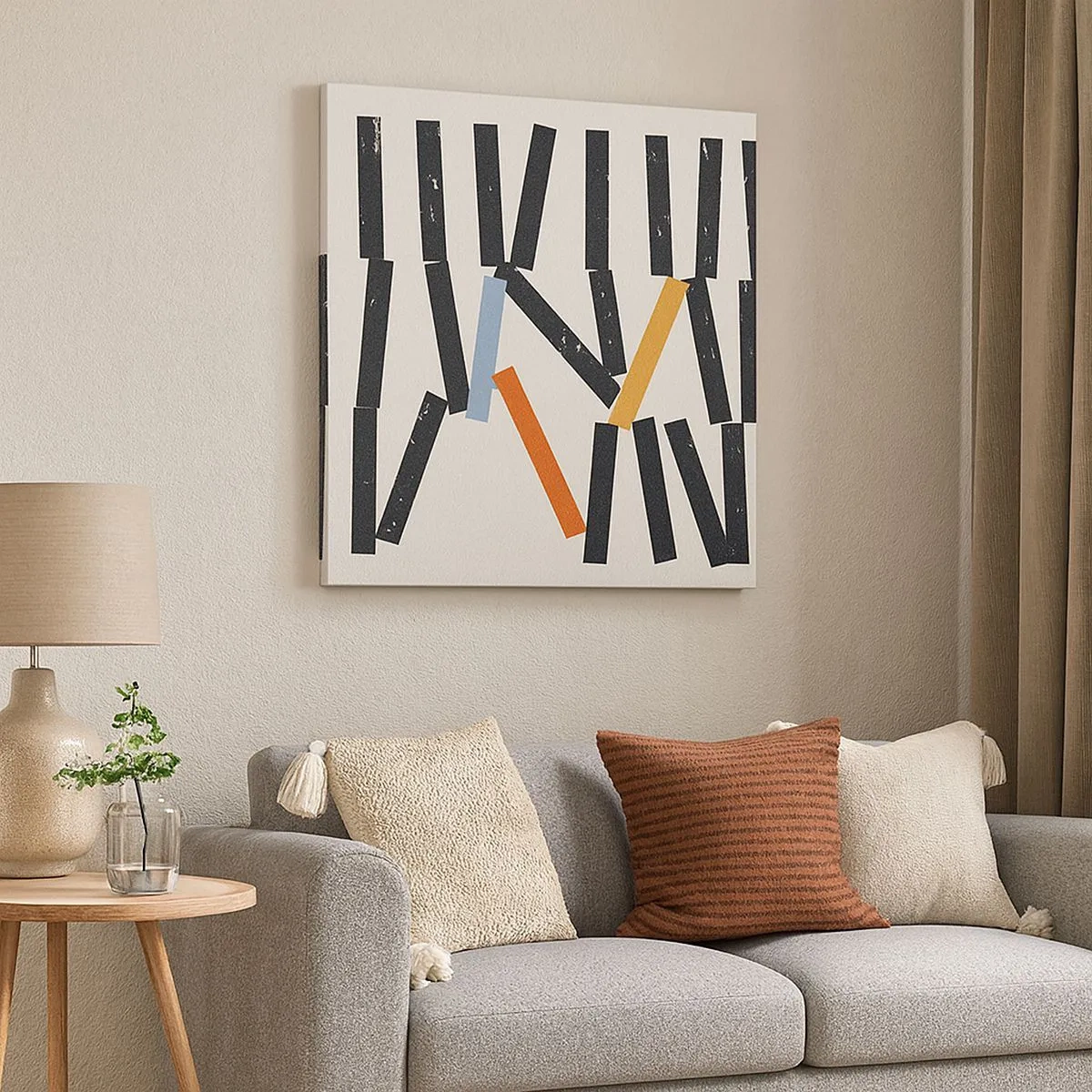 Canvas picture - Domino - Composition - 30x30 cm