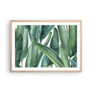 Poster in light oak frame - Only Green Itself - 70x50 cm