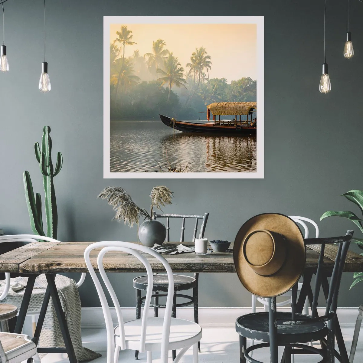 Poster - House on the River - 30x30 cm