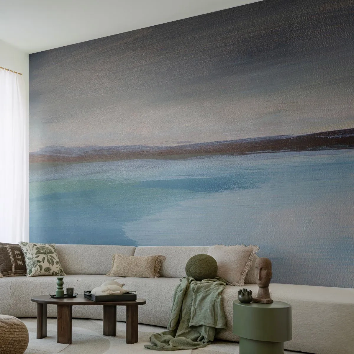 Photo Wallpaper Standard Eco - Horizontal Landscape - Sea, Piece, Beach - 450x315 cm