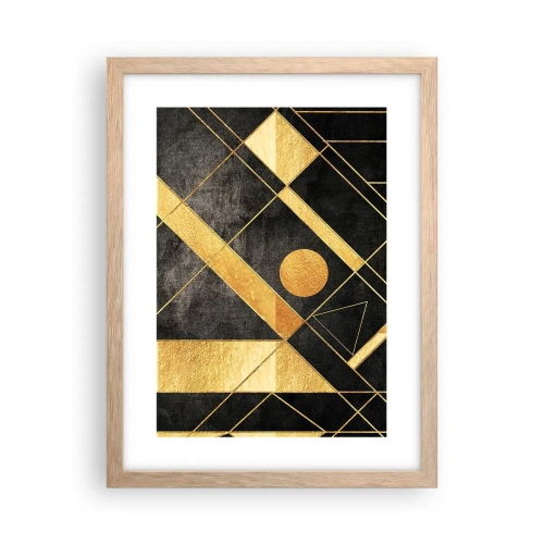 Poster in light oak frame - Sun of the Desert - 30x40 cm