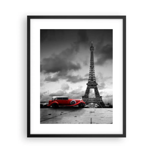 Poster in black frame - Not So Long Ago in Paris - 40x50 cm