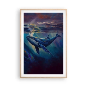 Poster in light oak frame - Welcome to My World - 61x91 cm