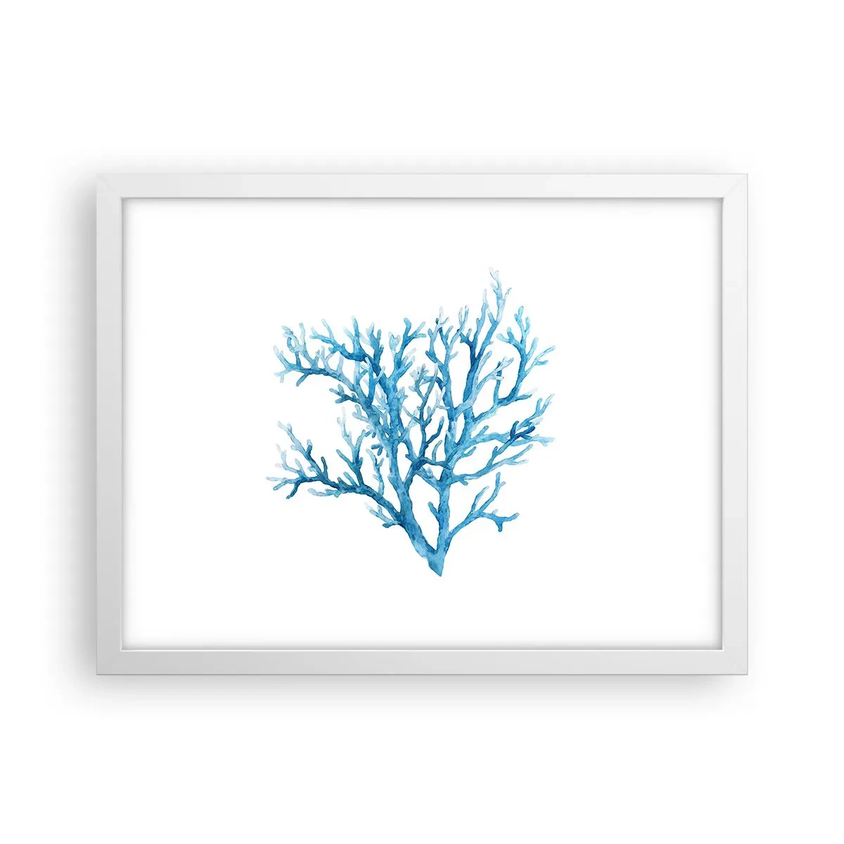 Poster in white frmae - Sea Filigree - 40x30 cm