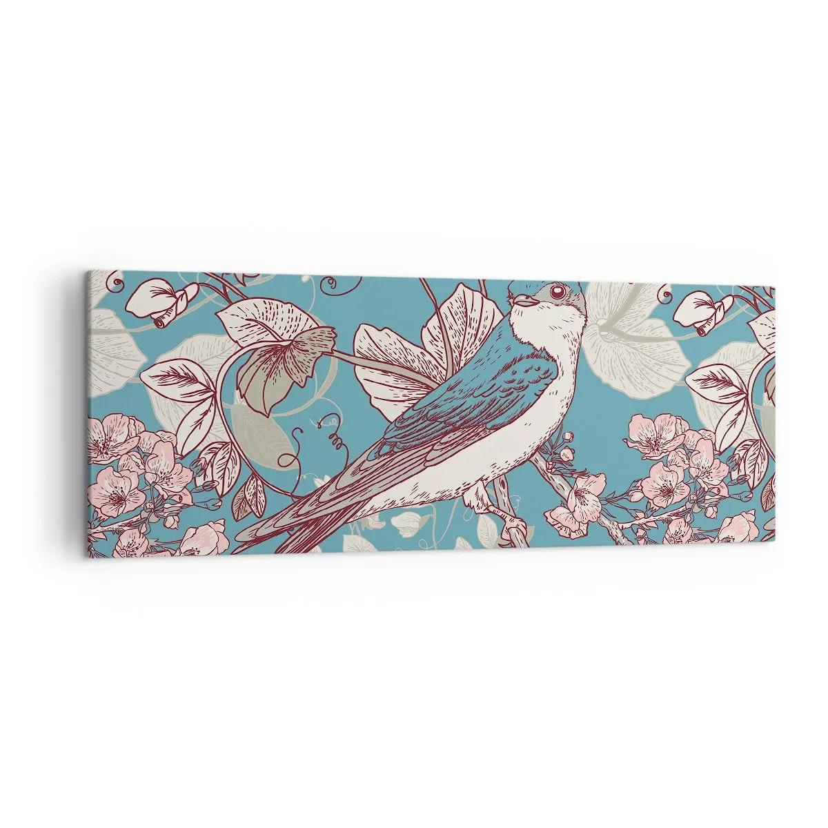 Canvas picture - In the Whitewood Chirps and Silvery - 140x50 cm