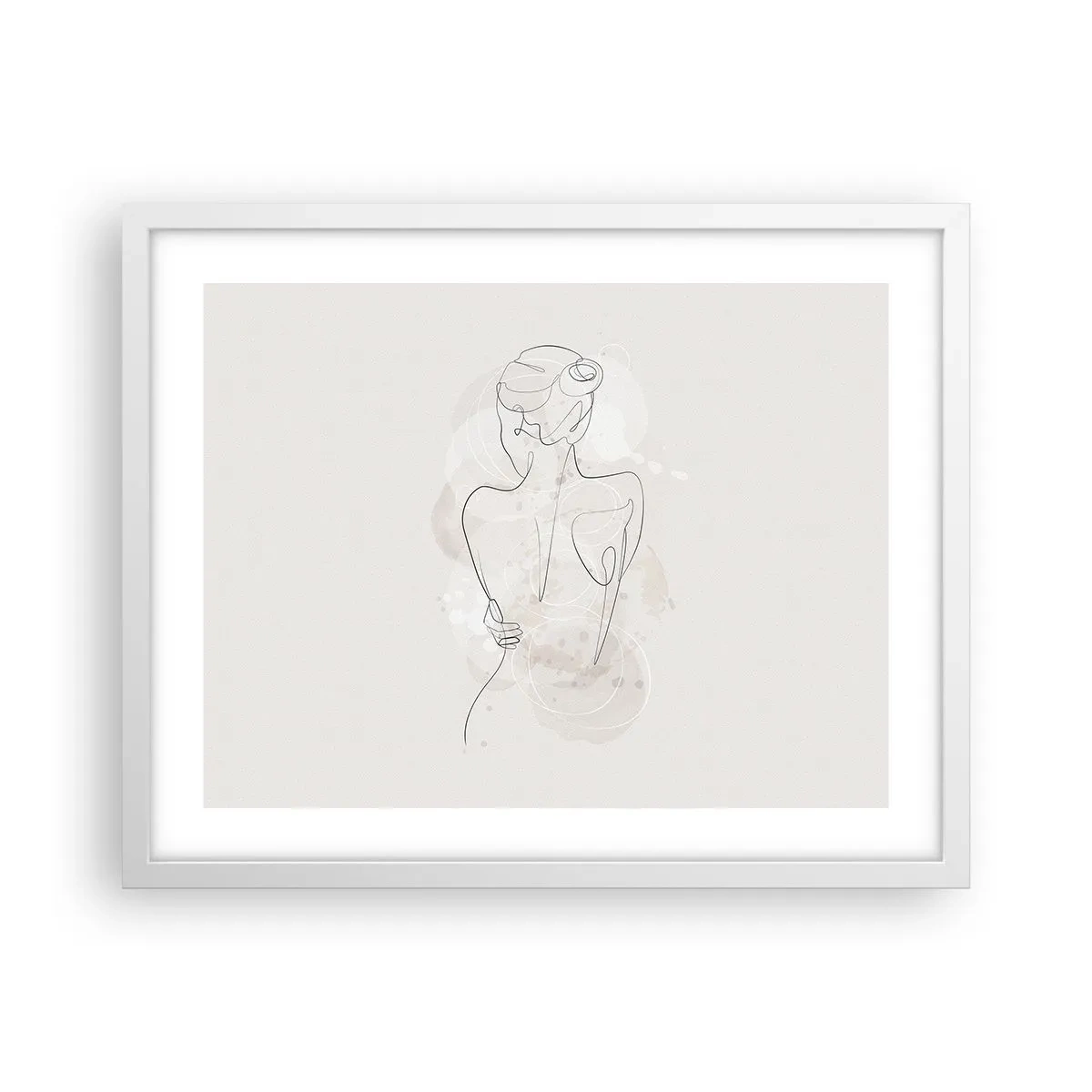 Poster in white frmae - Like a Sensitive Instrument - 50x40 cm