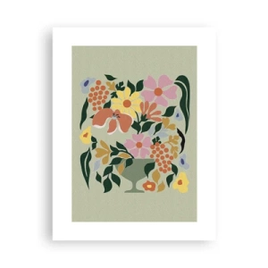 Poster - Bouquet Brimming with Life - 30x40 cm