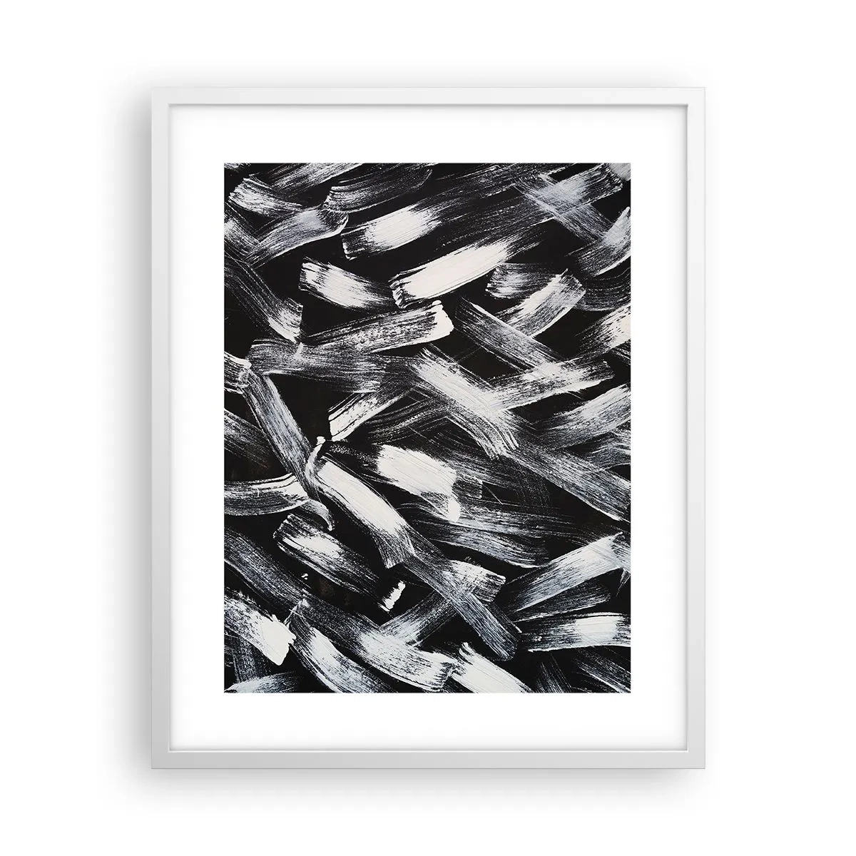 Poster in white frmae - Abstract in Industrial Spirit - 40x50 cm