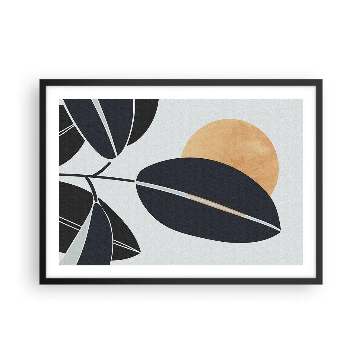 Poster in black frame - Hot Summer's Day - 70x50 cm
