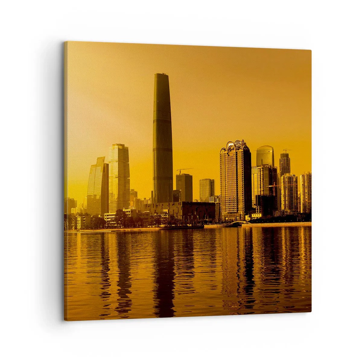 Canvas picture - Golden City - 50x50 cm
