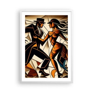 Poster in white frmae - Dance of Passion  - 50x70 cm
