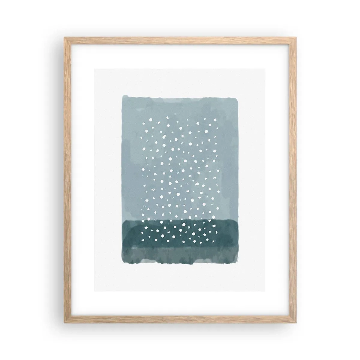 Poster in light oak frame - Grown on the Blue - 40x50 cm