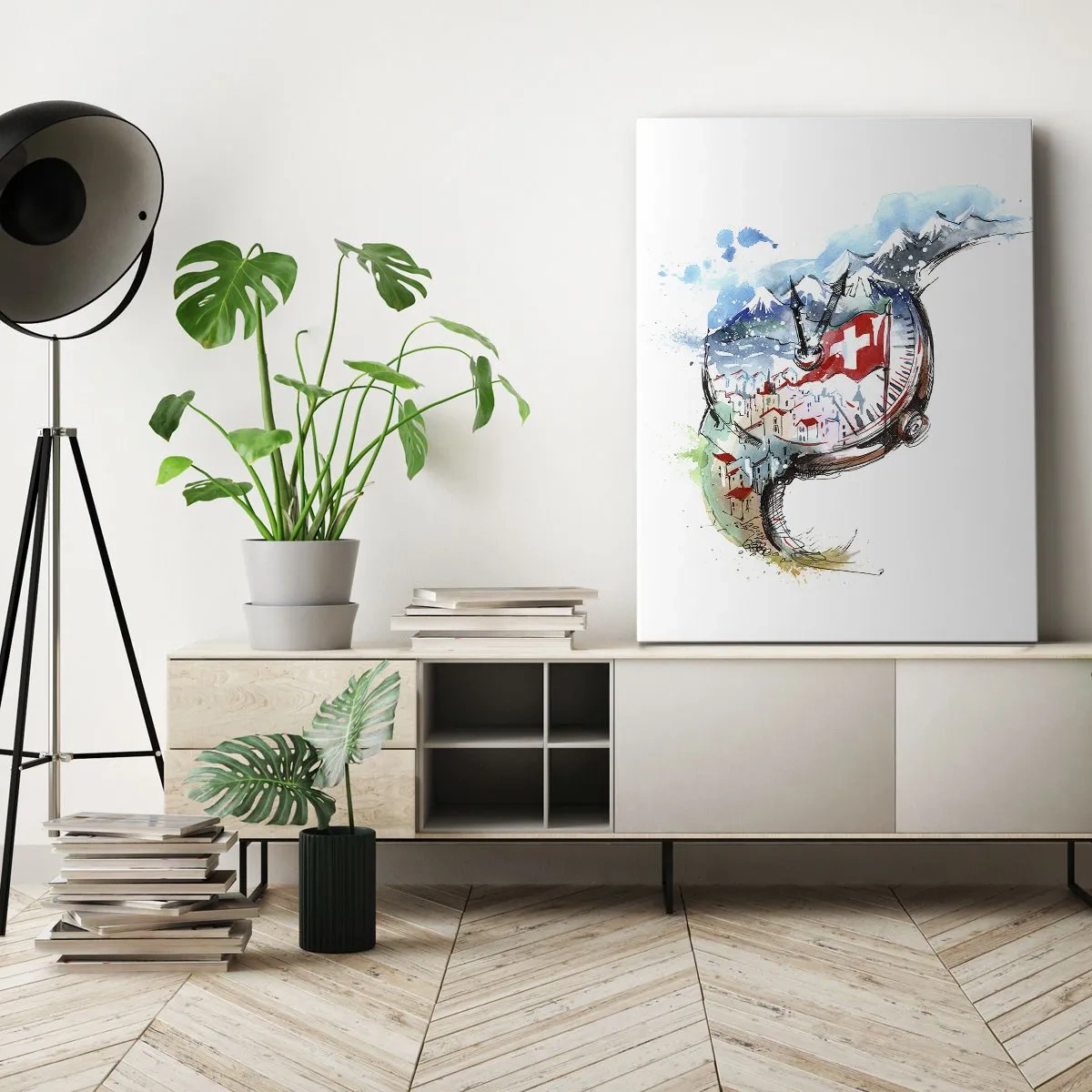 Canvas picture - Spirit of Switzerland - 45x80 cm