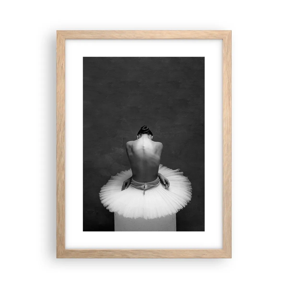 Poster in light oak frame - It Is Blossoming - 30x40 cm