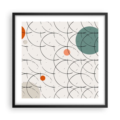 Poster in black frame - In the Spirit of Pop-art - 50x50 cm