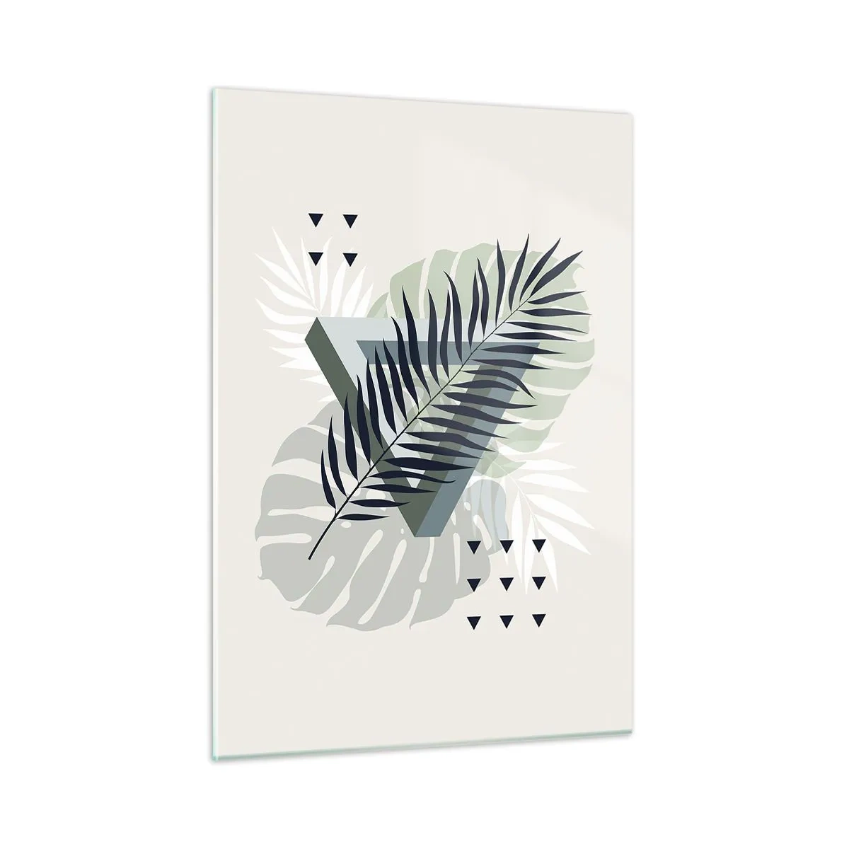 Glass picture - Nature and Geometry - Two Orders? - 50x70 cm
