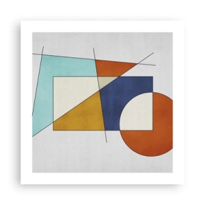 Poster - Abstract: Modernist Fun - 50x50 cm