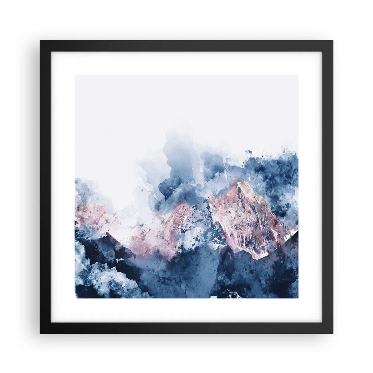 Poster in black frame - Those Summits! - 40x40 cm
