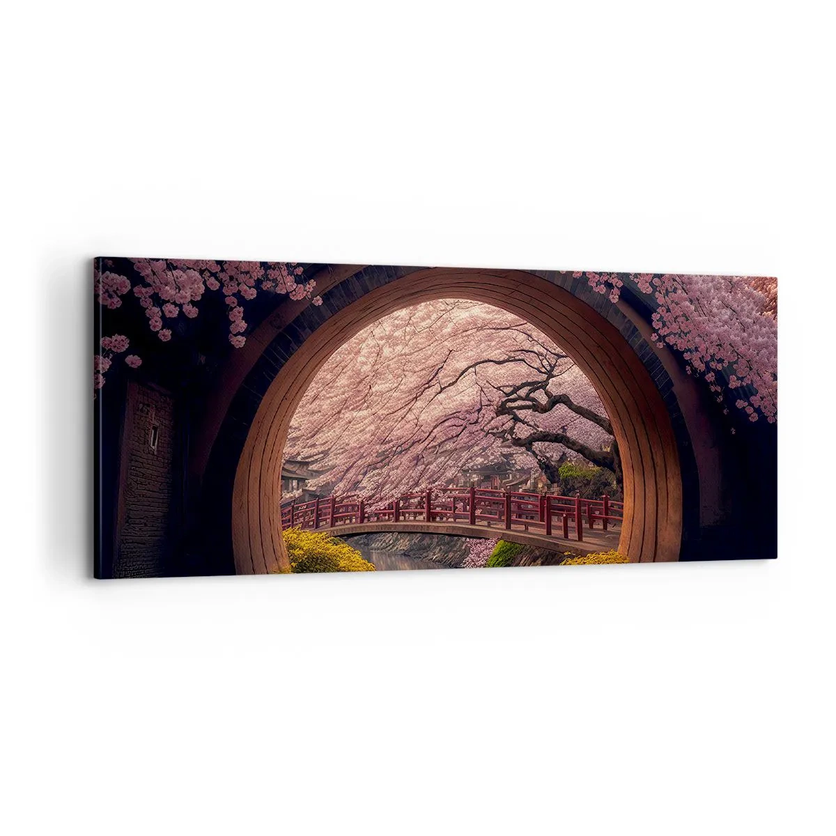 Canvas picture - Japanese Spring - 100x40 cm