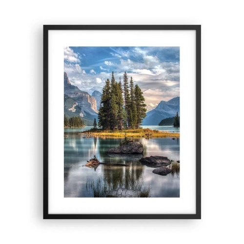 Poster in black frame - By Big and Clear Waters - 40x50 cm