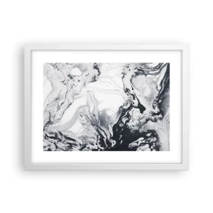 Poster in white frmae - Earth's Interior - 40x30 cm