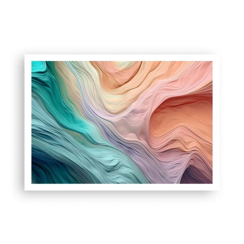 Poster - Rainbow Wave - 100x70 cm