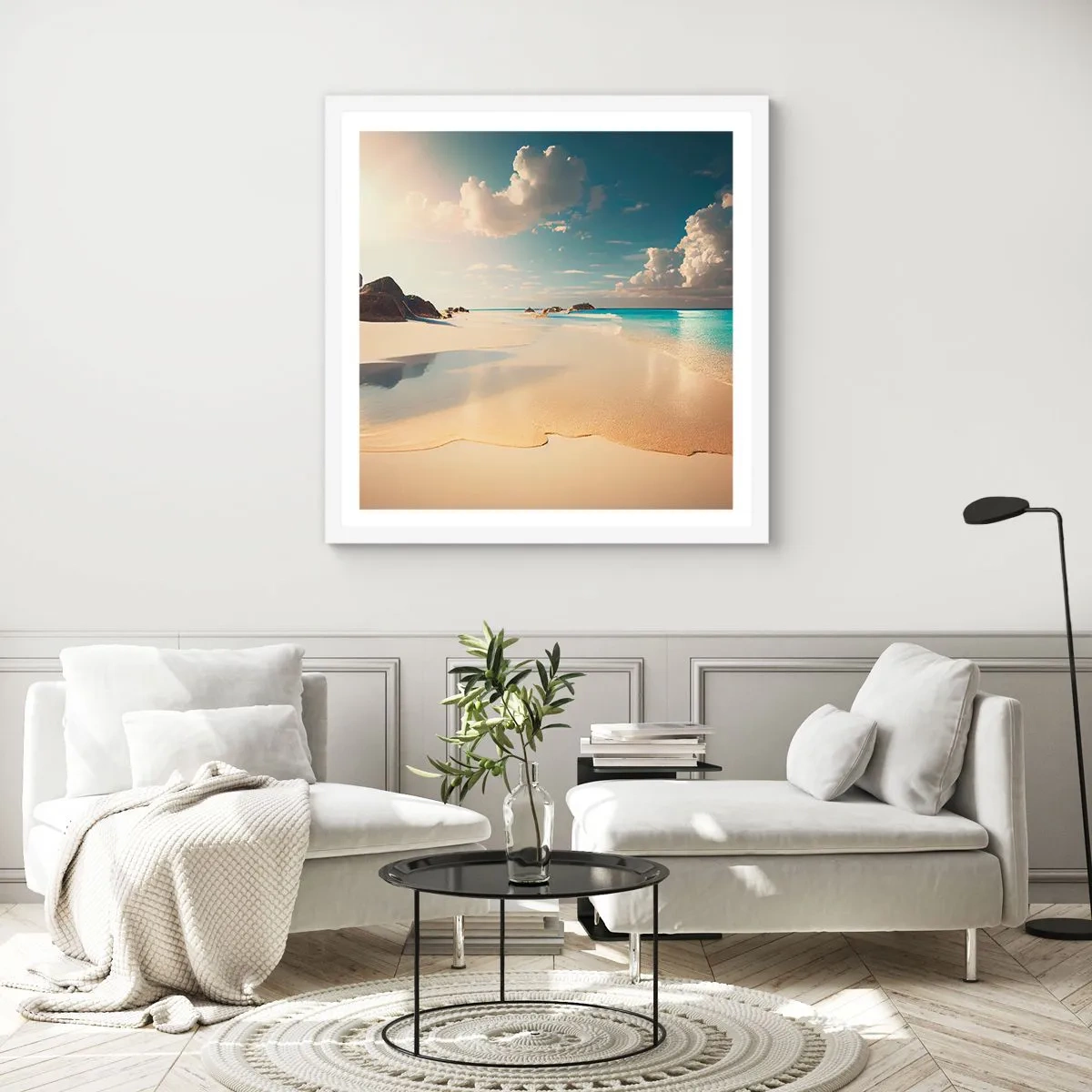 Poster in white frmae - Dream Day - 30x30 cm