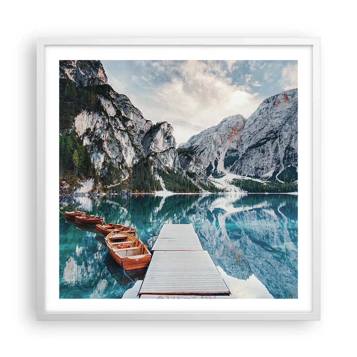 Poster in white frmae - We Will Show You Beauty - 60x60 cm