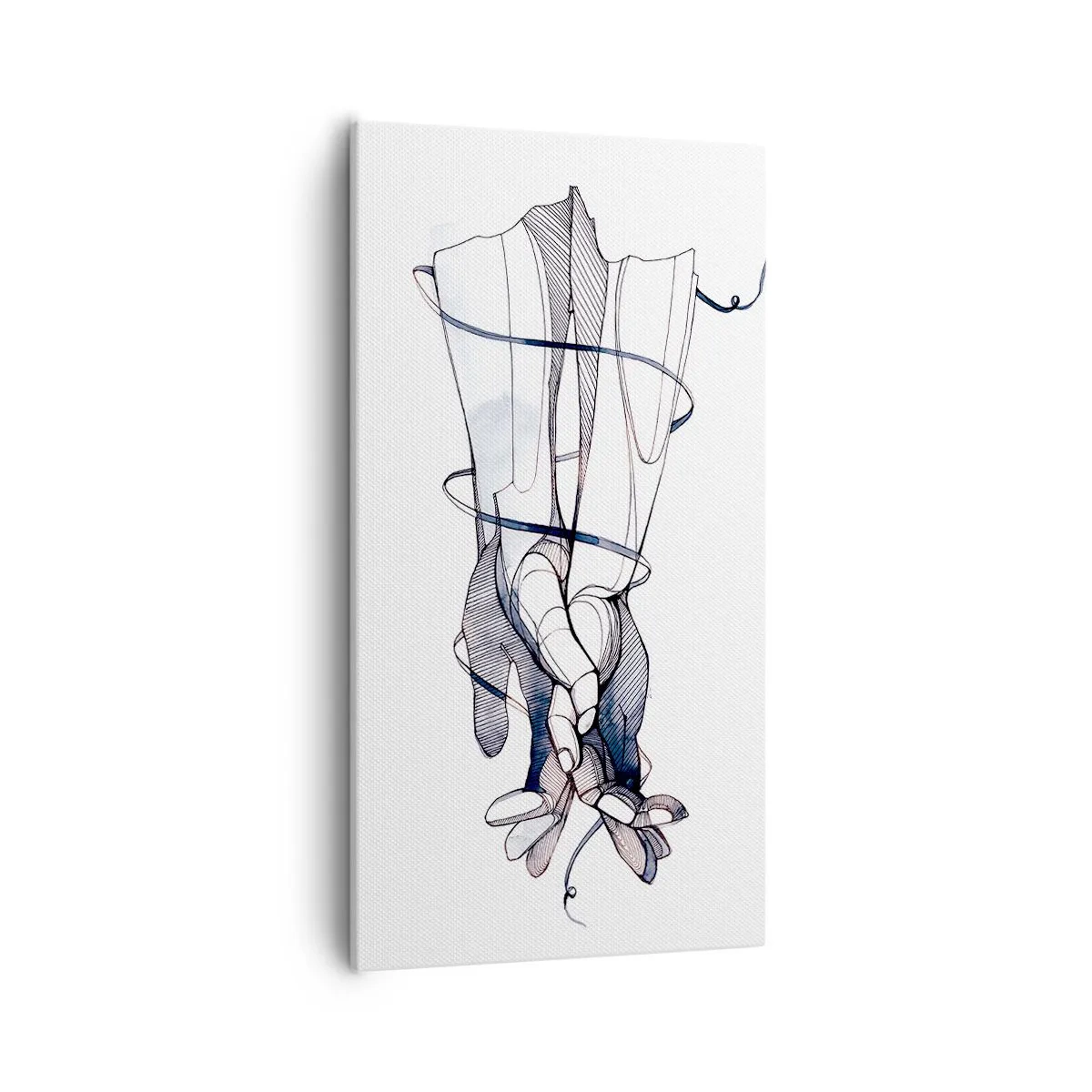 Canvas picture - Study of Touch - 55x100 cm