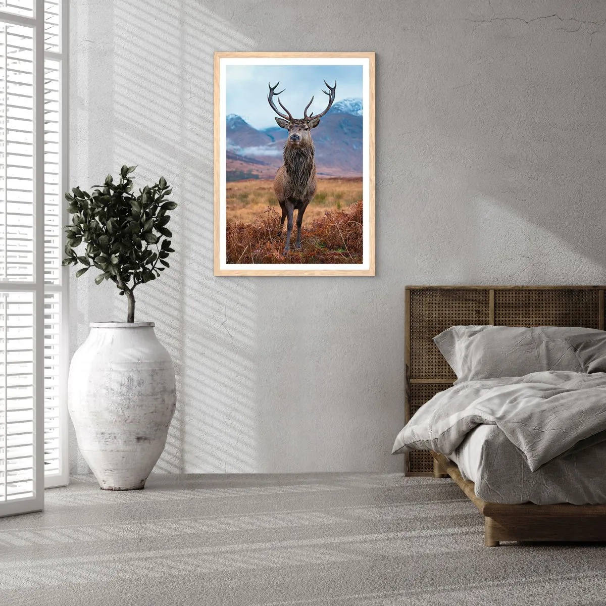 Poster in light oak frame - On Your Own Land - 70x100 cm