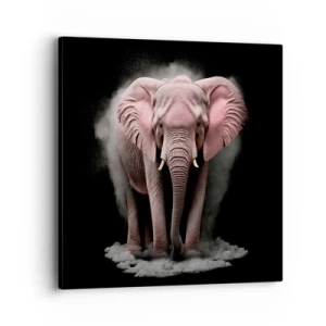 Canvas picture - Don't Think About a Pink Elephant! - 40x40 cm