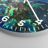 Clock face with numbers