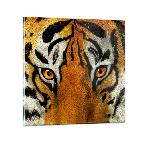 Glass picture - Fearsome and Beautiful - 30x30 cm