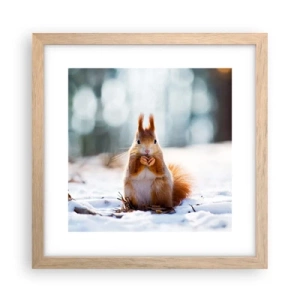 Poster in light oak frame - What Are You Looking at? - 30x30 cm