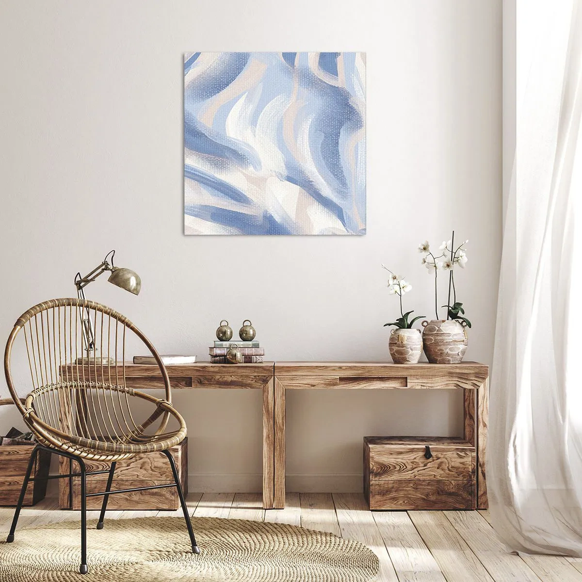 Canvas picture - Blue Waves - 70x70 cm