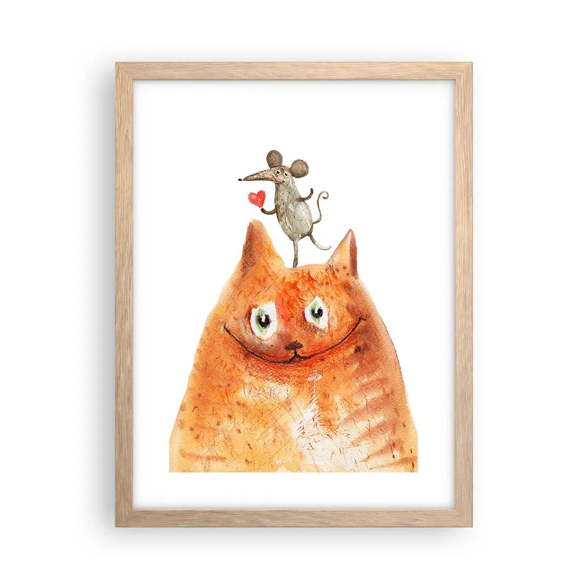 Poster in light oak frame - Love Paradoxes - 30x40 cm