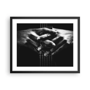 Poster in black frame - Artist's Prayer - 50x40 cm