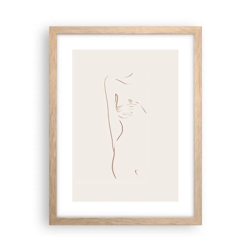 Poster in light oak frame - Shape of Desire - 30x40 cm