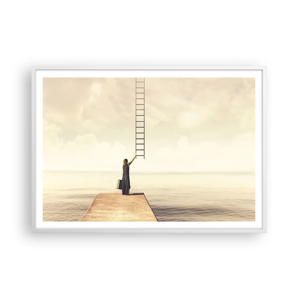 Poster in white frmae - Magical Trip - 100x70 cm
