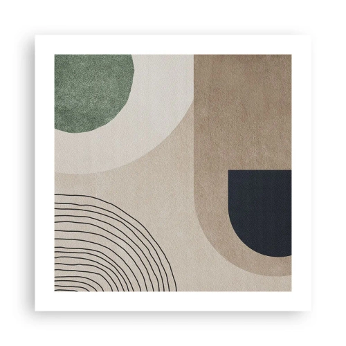 Poster - Gentleness of an Oval - 50x50 cm