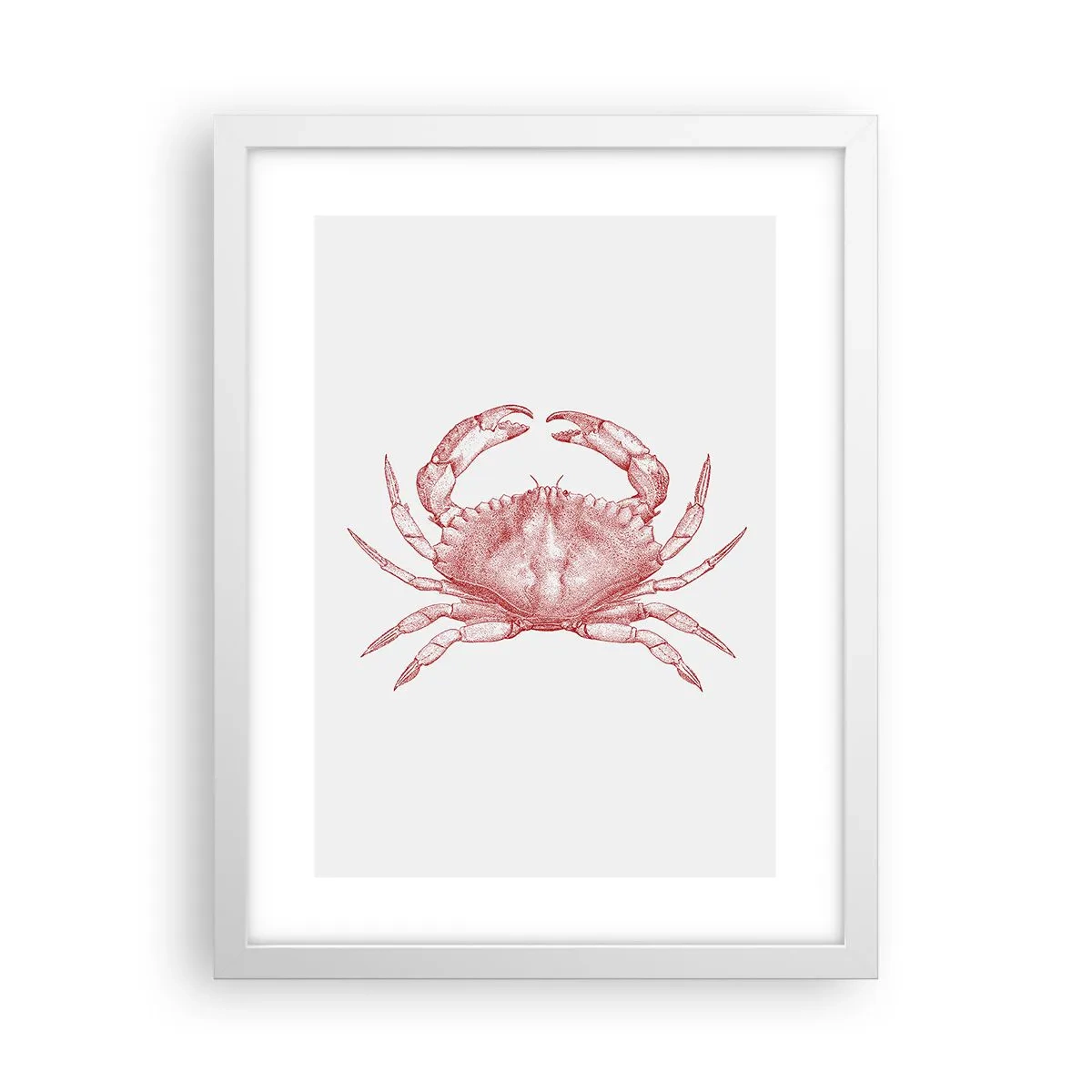 Poster in white frmae - Crab Like No Other - 30x40 cm