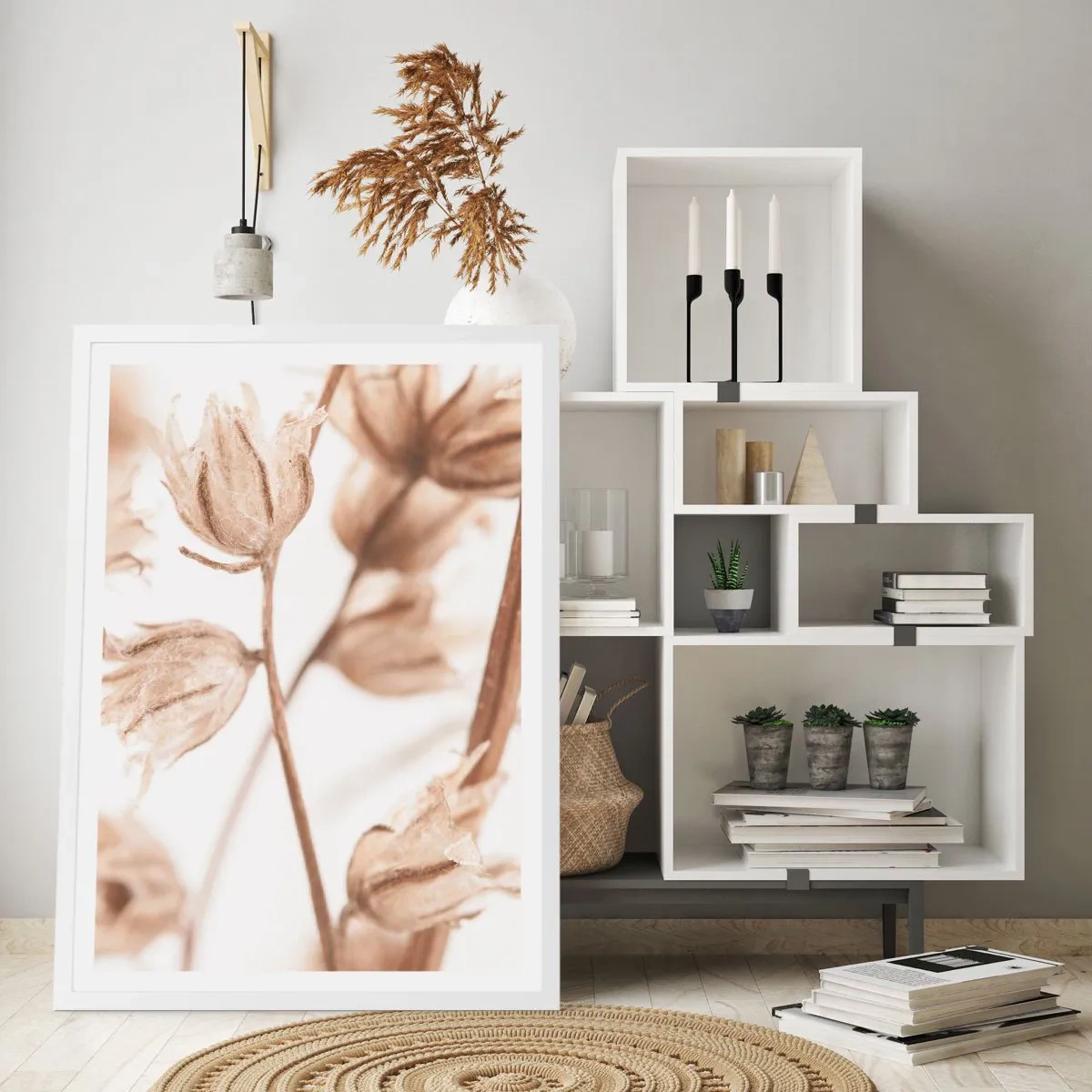 Poster in white frmae - Ringing at the End of Summer - 50x70 cm