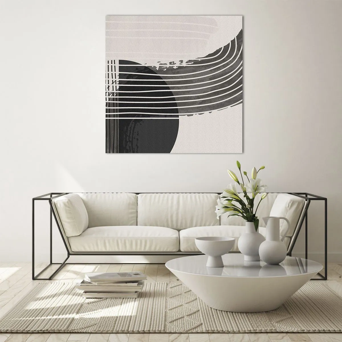 Glass picture - There and Back - 40x40 cm