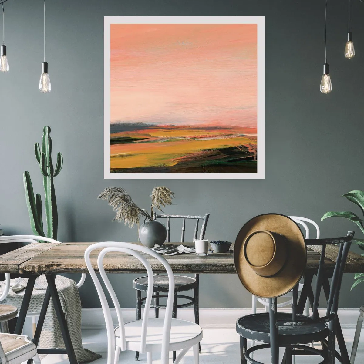 Poster - In Pink Tones - 60x60 cm