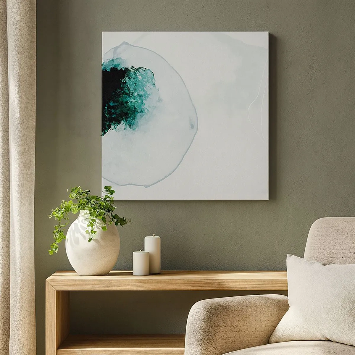 Canvas picture - In a Waterdrop - 30x30 cm