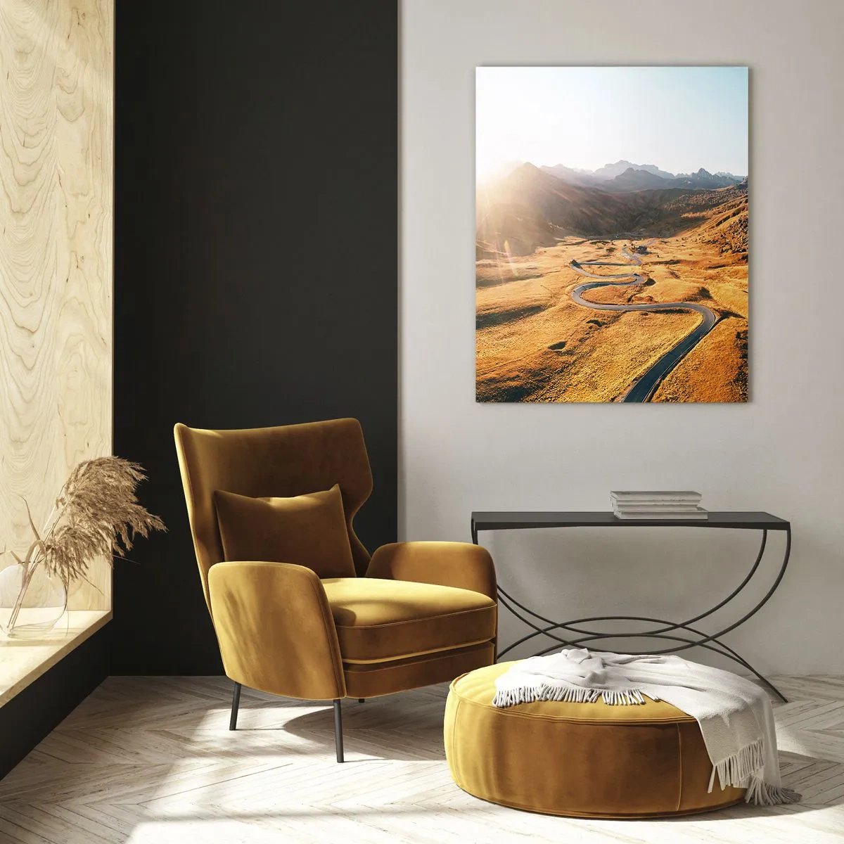 Glass picture - In a Golden Valley - 50x70 cm
