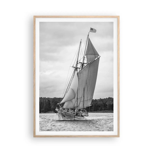 Poster in light oak frame - Brothers of the Wind - 70x100 cm