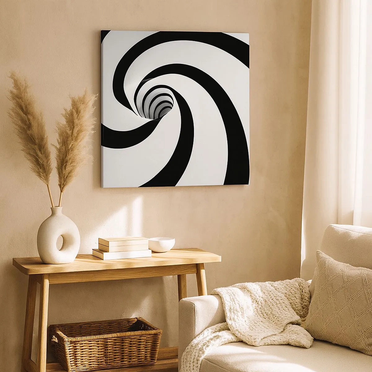 Canvas picture - Let the Whirl Draw You in? - 30x30 cm